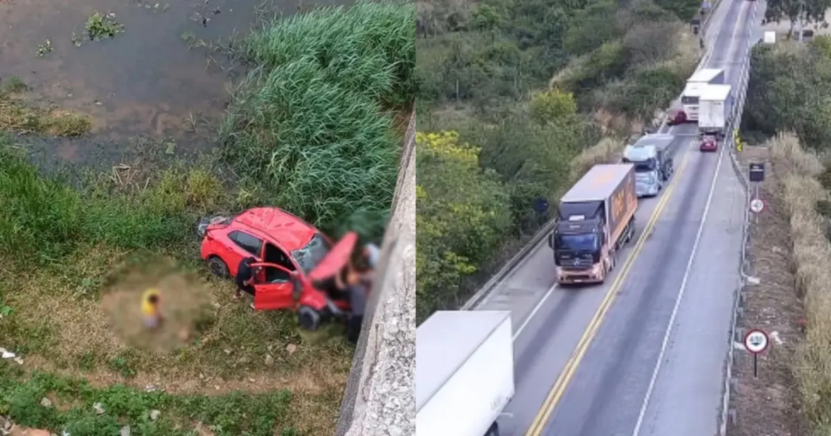 Carreta desgovernada causa pânico na BR-116: cinco feridos e carga espalhada após colisão violenta
