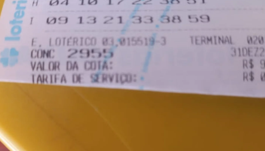 Por um número, aposta de Jacobina deixa de faturar R$ 180 milhões na Mega da Virada.