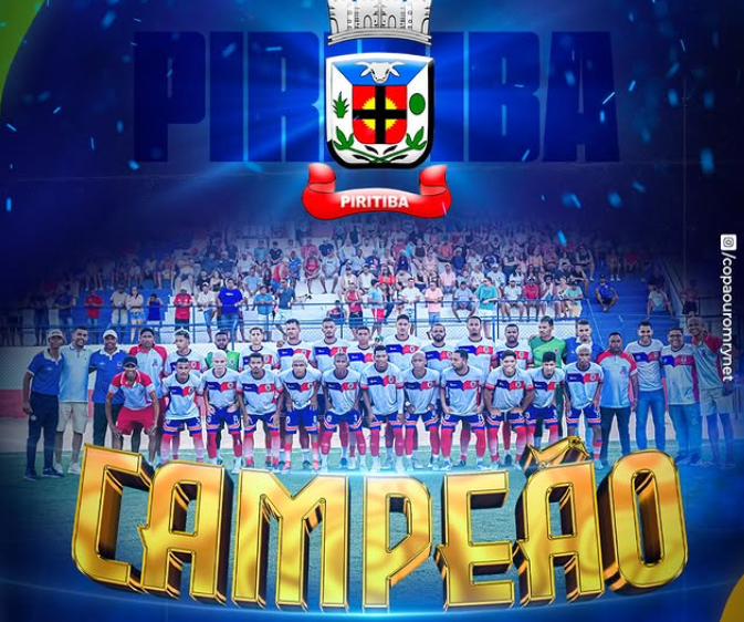 Seleção de Piritiba é campeã da Copa Ouro 2025/2026.