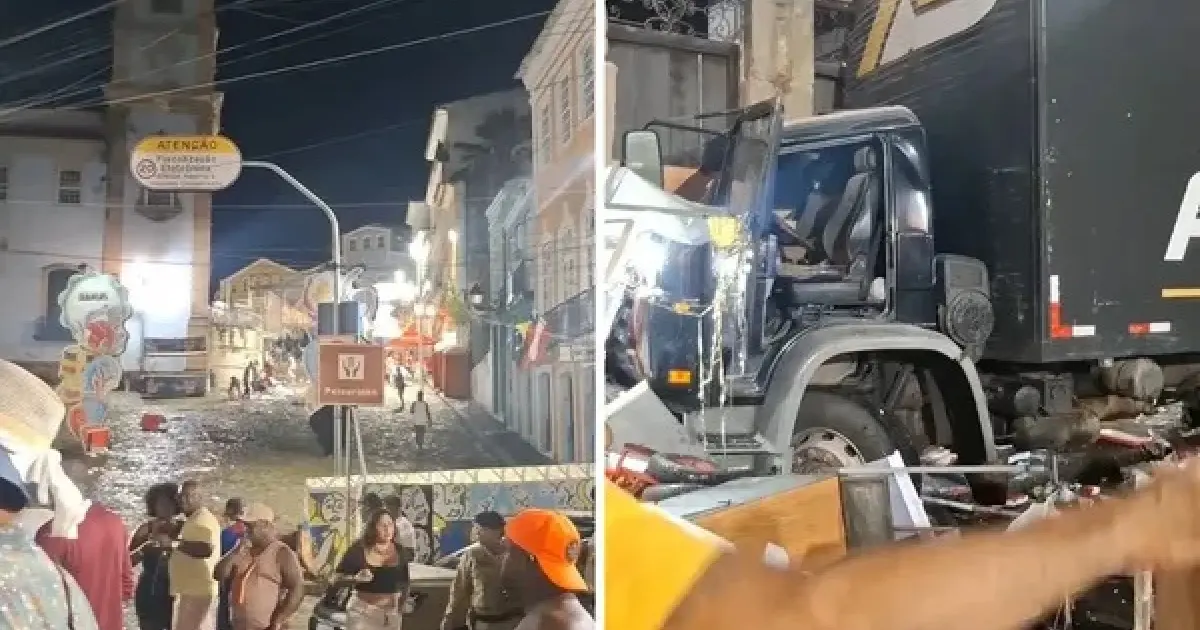 Caminhão desgovernado atinge igreja e museu no Pelourinho, em Salvador