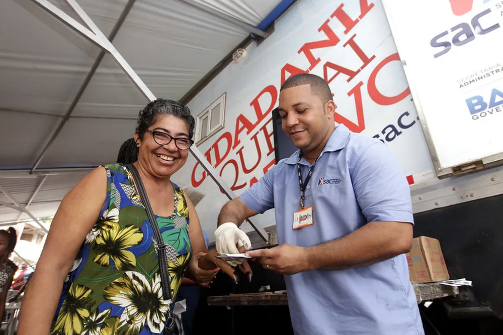 SAC realiza atendimento exclusivo a idosos para a emissão da nova Carteira de Identidade Nacional na Bahia