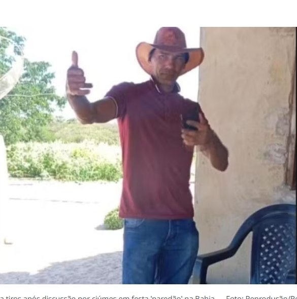 Homem é morto a tiros após discussão por ciúmes em festa ‘paredão’ na Bahia
