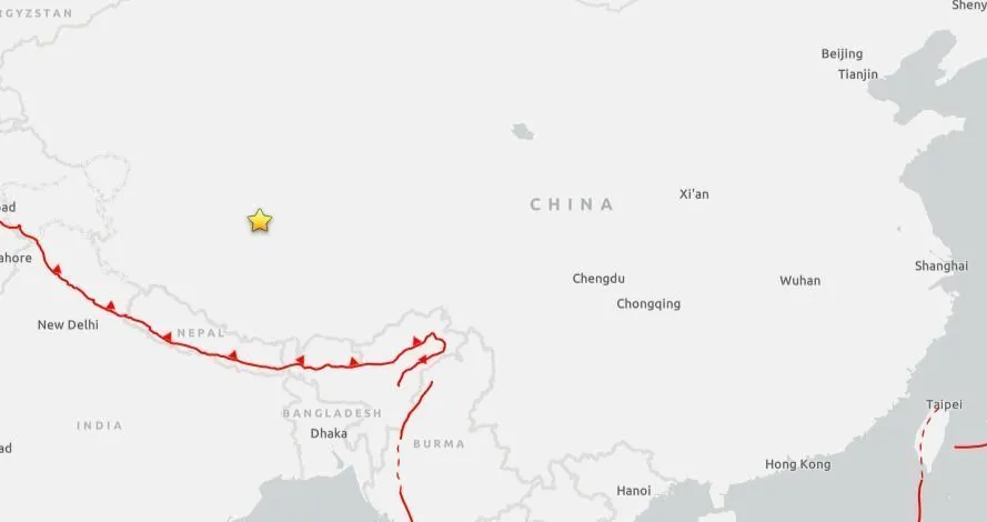 Terremoto de magnitude 5 atinge Tibete após enchente devastadora que deixou centenas de mortos