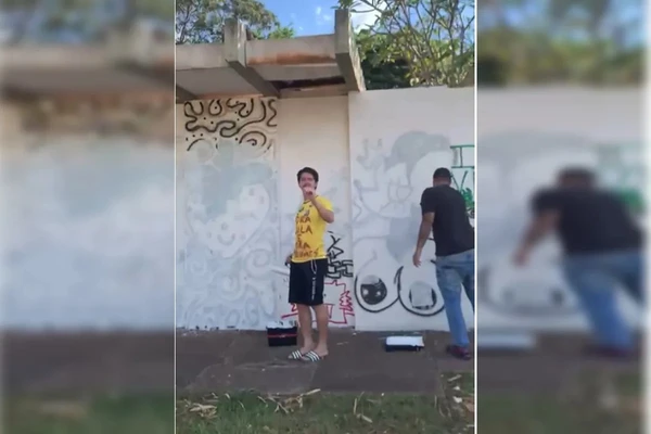 Candidato a deputado federal é preso por pintar muro de universidade sem autorização