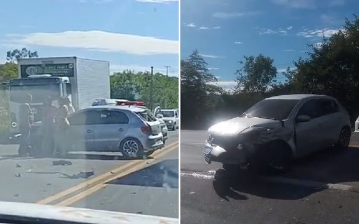 Acidente envolvendo veículos é registrado no contorno do Caém, na região de Jacobina