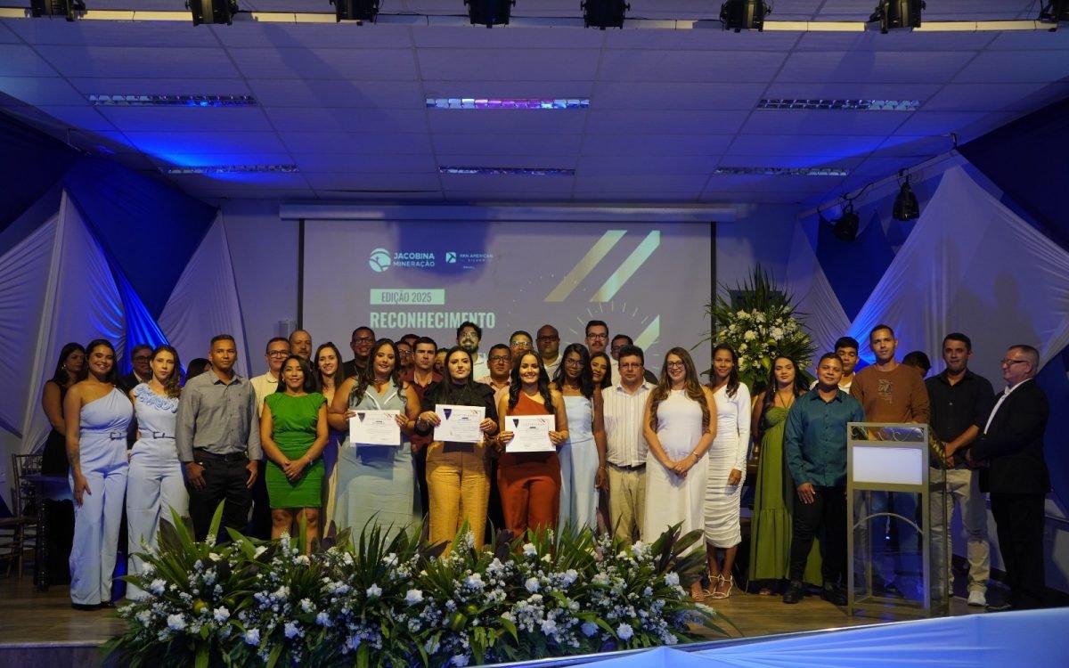 Jacobina Mineração Pan American Silver premia empresas e profissionais por excelência em gestão e sustentabilidade