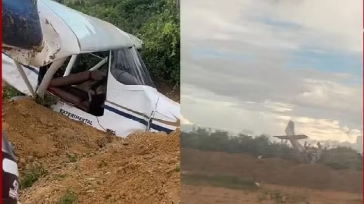 Irmão de deputado federal e piloto ficam feridos após avião fazer pouso forçado em cidade da Bahia