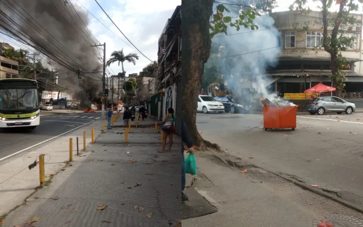Operação policial prende 4, mas criminosos reagem com sequestro e incêndio de ônibus no Rio de Janeiro