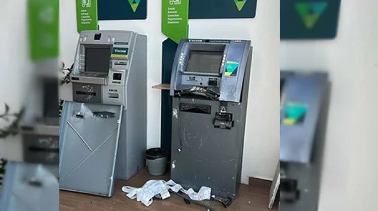 Tentativa de roubo é registrada em agência do Sicoob em Várzea da Roça na madrugada deste sábado (14)