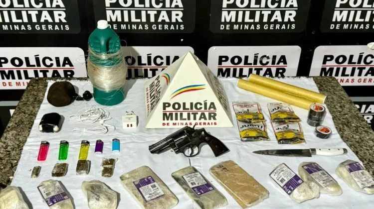 PM prende trio que tentava arremessar drogas e celulares em presídio de MG