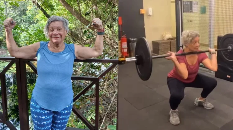 Baiana de 82 anos, dona Zilda, compartilha sua rotina no Crossfit nas redes