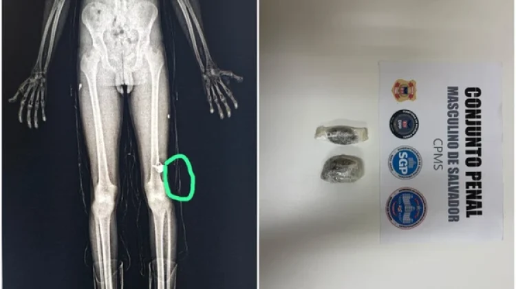 Funcionário de cozinha é preso ao tentar entrar com drogas em presídio de Salvador