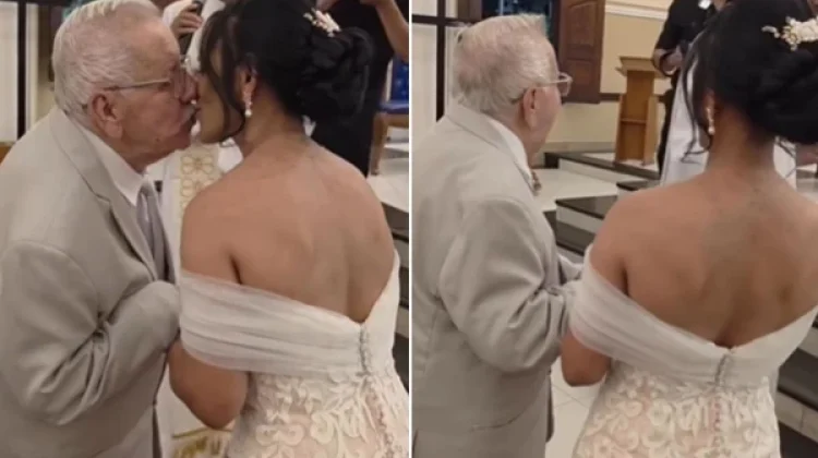 Idoso de 93 anos dribla preconceito e realiza sonho de se casar na igreja com noiva 40 anos mais nova