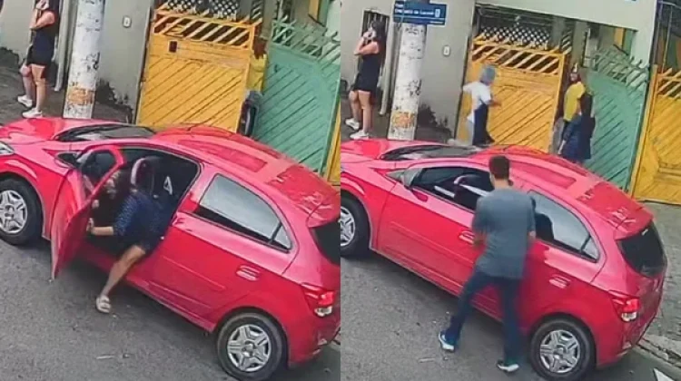 Homem rouba carro de mãe e foge com bebê de dois meses dentro do veículo