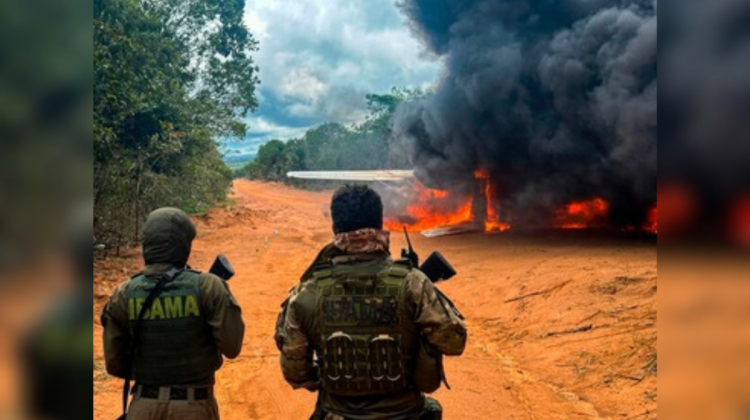 Ibama destrói avião usado no garimpo ilegal em área protegida da Amazônia