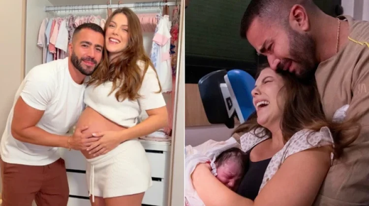 Rafa Marques e Pati Guerra anunciam nascimento da primeira filha, Malu, neta de Bell Marques: ‘Maior emoção’