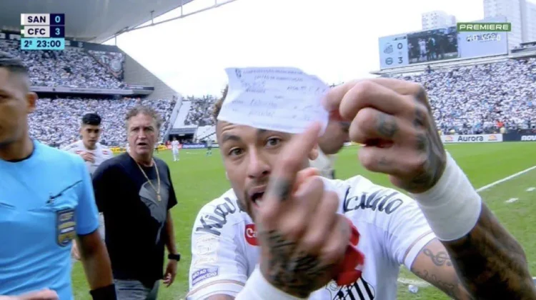 Santos pede anulação de jogo contra Coritiba após erro em substituição de Neymar