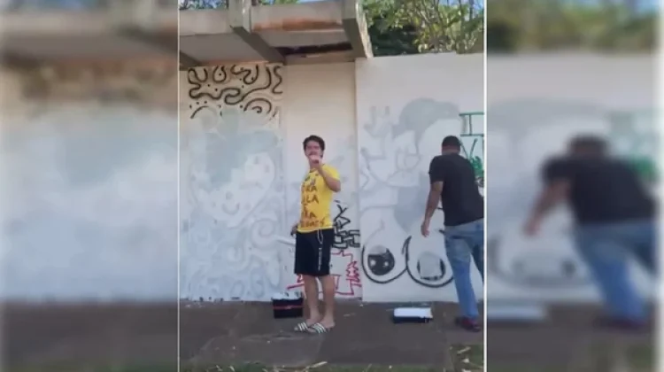 Candidato a deputado federal é preso por pintar muro de universidade sem autorização